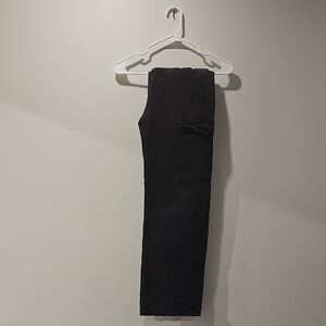 Black Cargo Wide Leg Pants